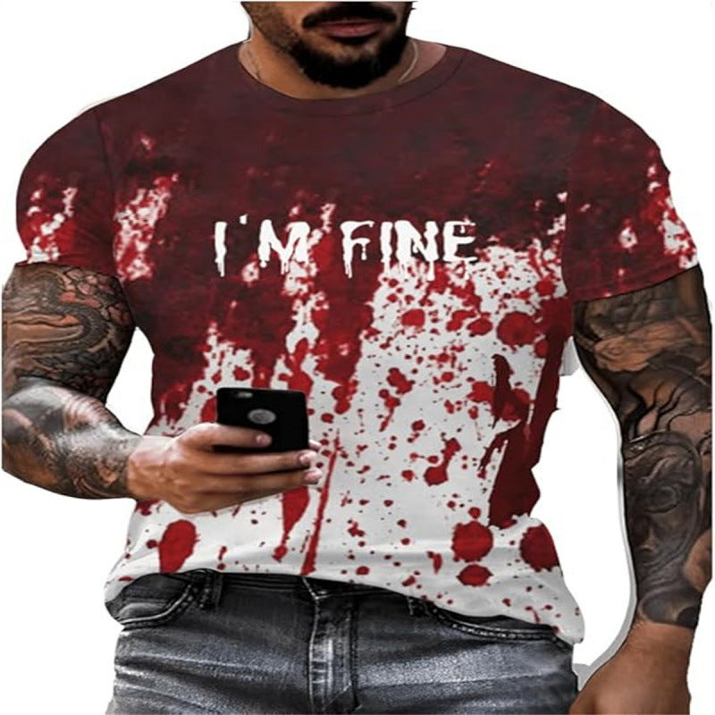 Męski T-shirt z nadrukiem 3D - 64 warianty