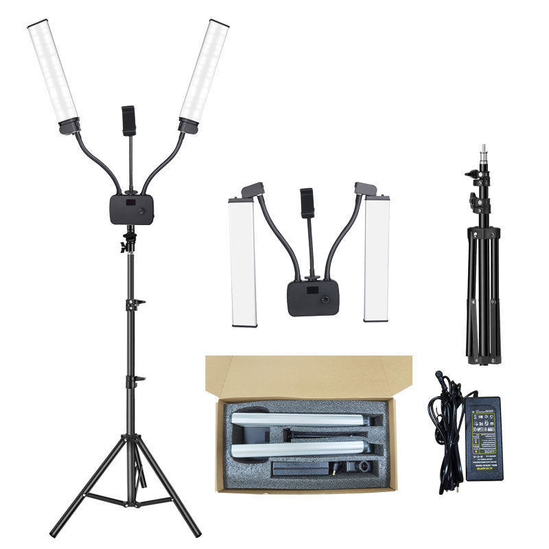 Lampa LED do fotografii i nagrań z dwoma ramionami - zdjęcie produktu 7