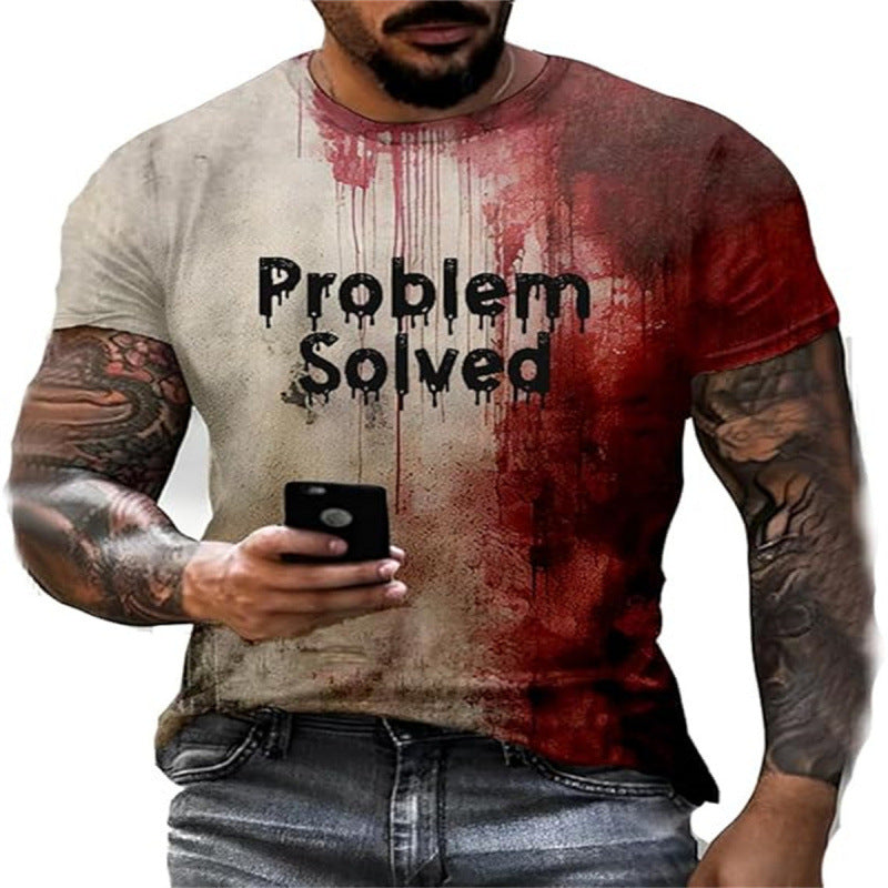 Męski T-shirt z nadrukiem 3D - 64 warianty