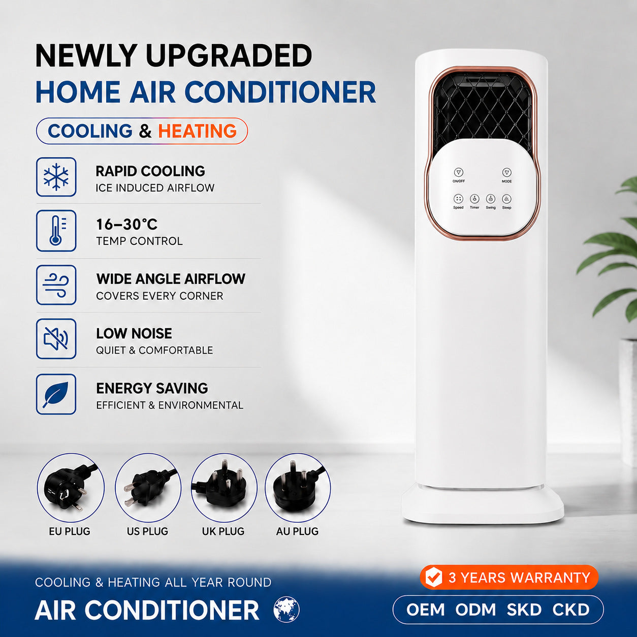 Smart Air Circulator Fan with Humidification