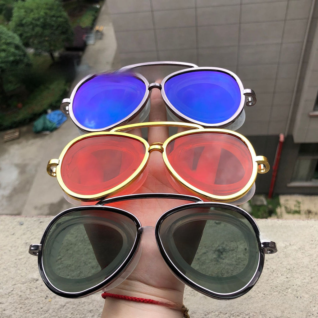 Full-view anti-fog swimming goggles