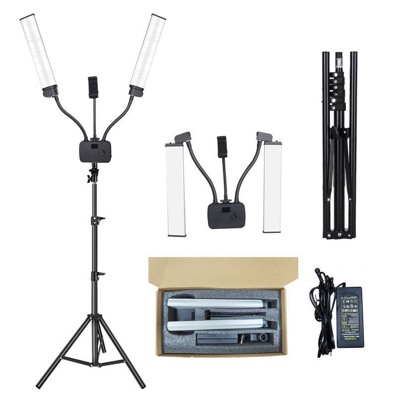 Lampa LED do fotografii i nagrań z dwoma ramionami - zdjęcie produktu 8