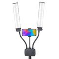 Lampa LED do fotografii i nagrań z dwoma ramionami - zdjęcie produktu 6