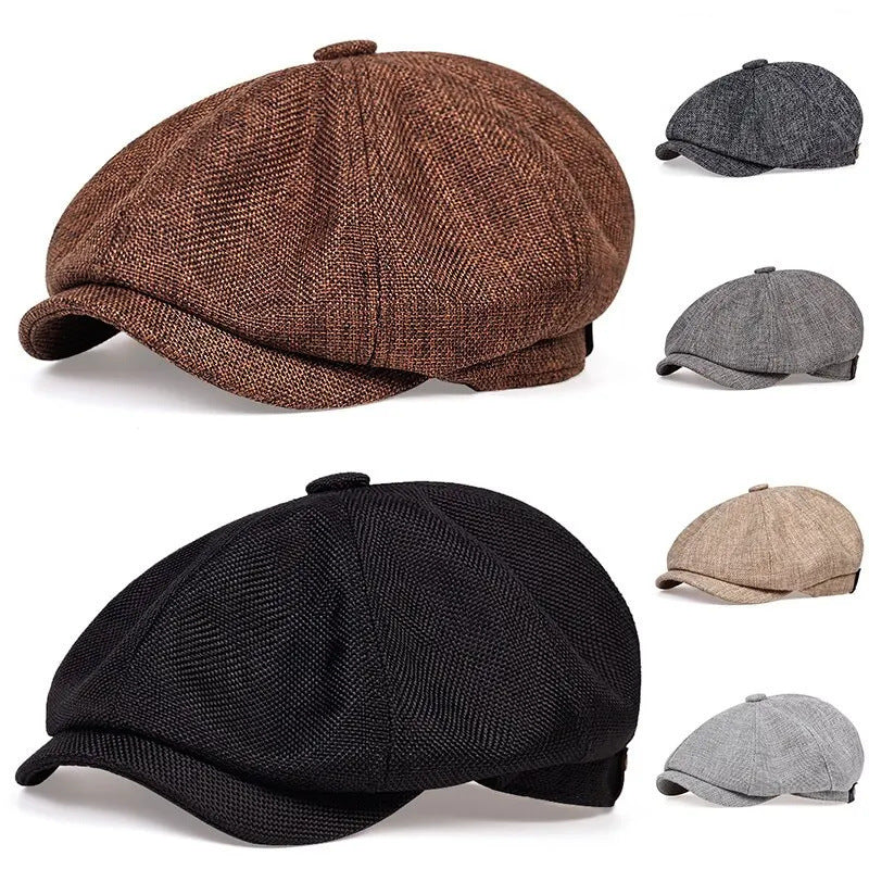 Regulowany beret w stylu vintage - 5 kolorów