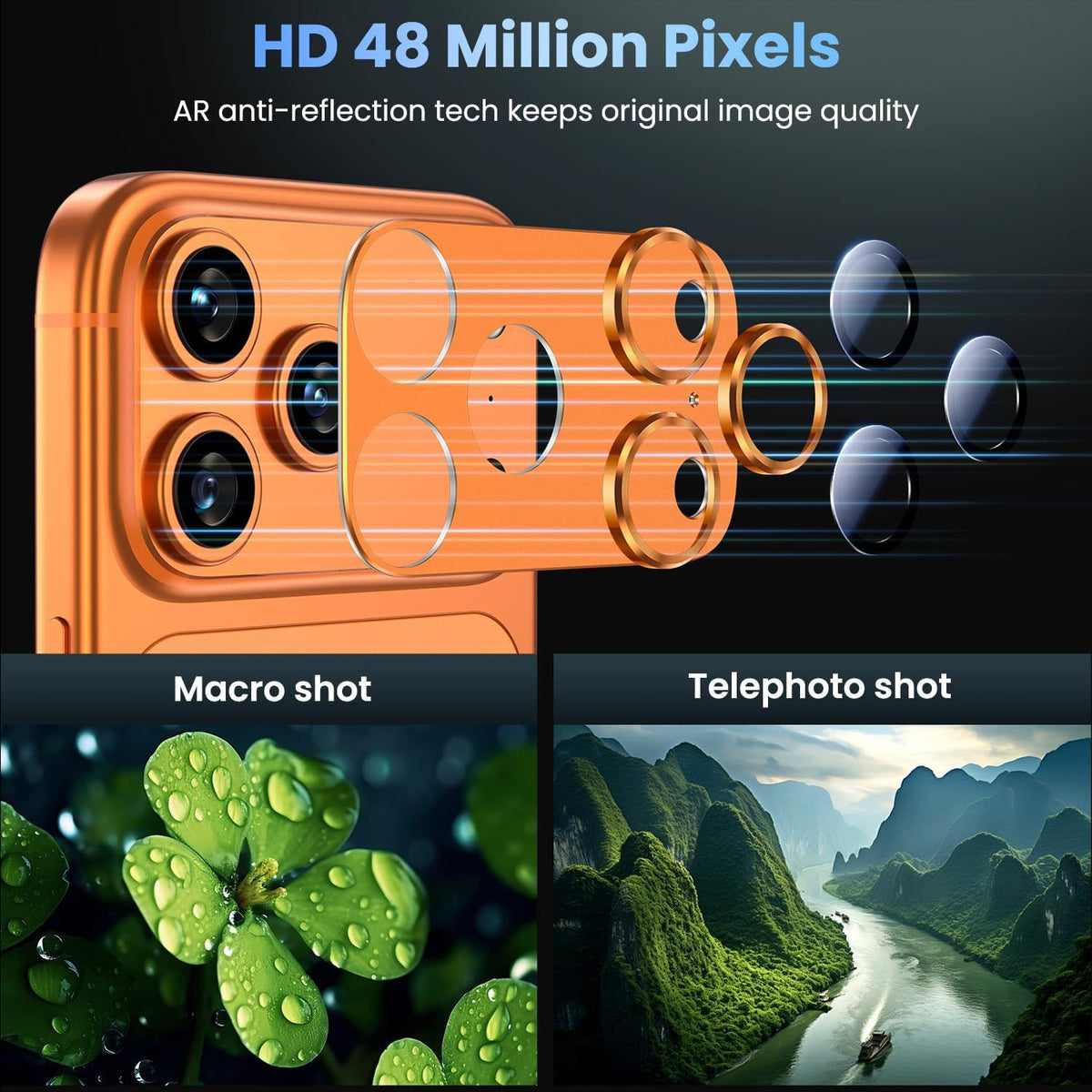 Szkło ochronne na aparat iPhone 17 Pro / Pro Max - zdjęcie produktu 2
