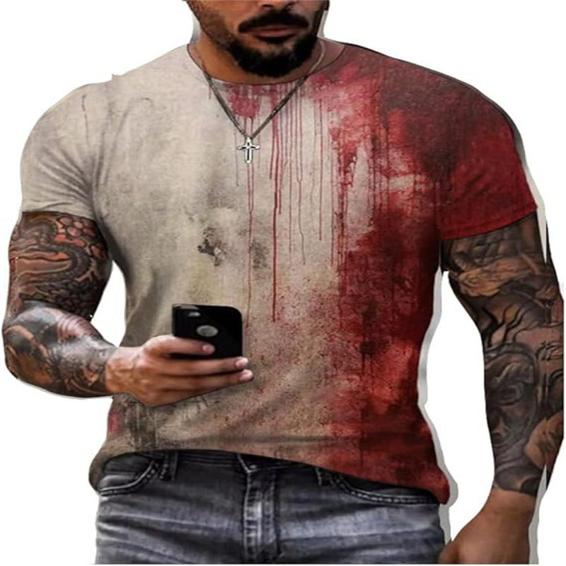 Męski T-shirt z nadrukiem 3D - 64 warianty